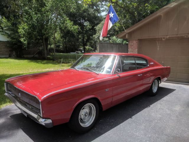 1966 Red Dodge Charger Fastback