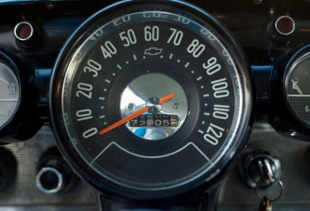 1957 Silver Chevrolet Bel Air/150/210 Sedan