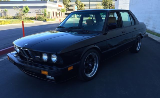 1988 Black BMW M5 Sedan