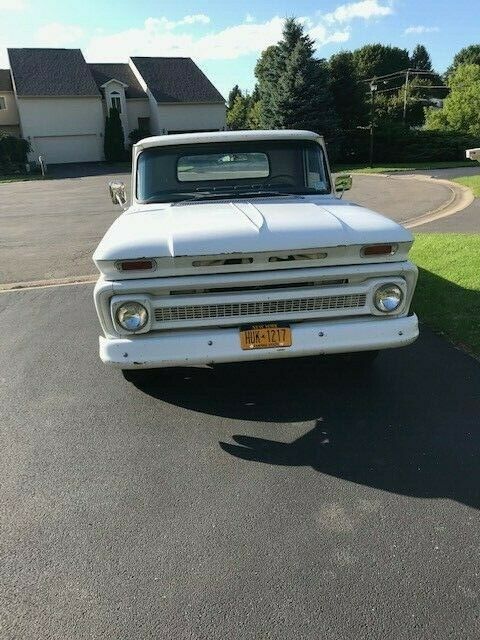 1966 White Chevrolet C-10 Standard Cab Pickup