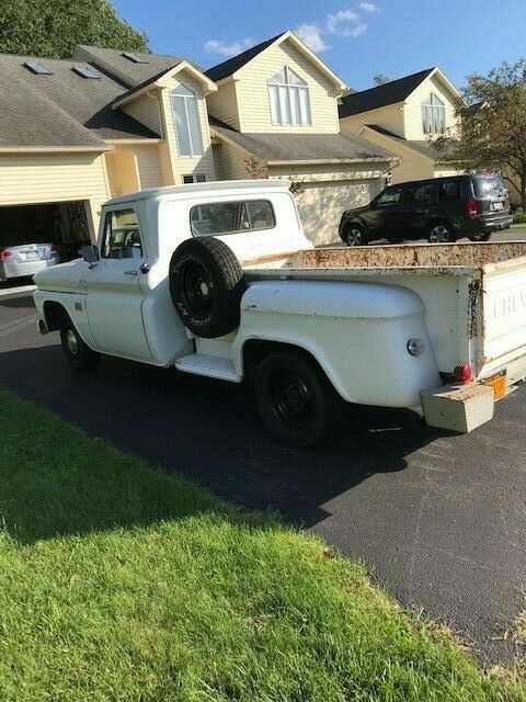 1966 White Chevrolet C-10 Standard Cab Pickup