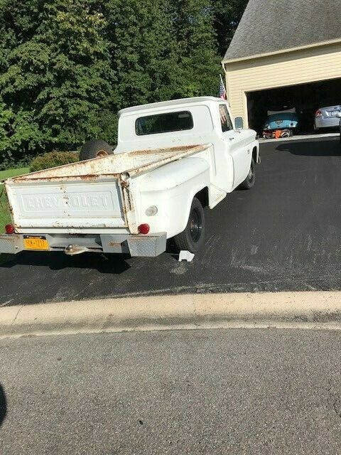 1966 White Chevrolet C-10 Standard Cab Pickup