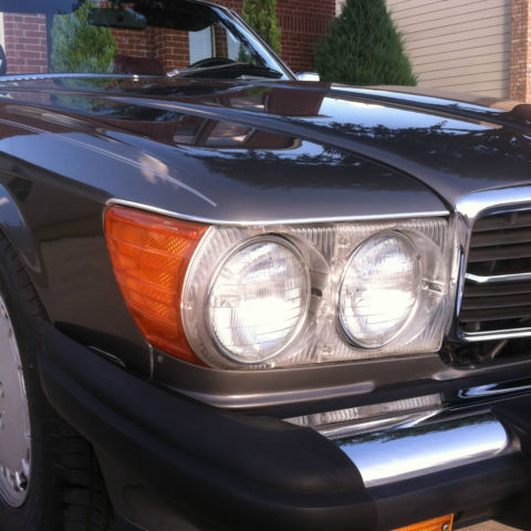 1986 Gray Mercedes-Benz SL-Class Convertible
