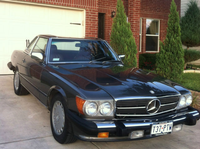 1986 Gray Mercedes-Benz SL-Class Convertible