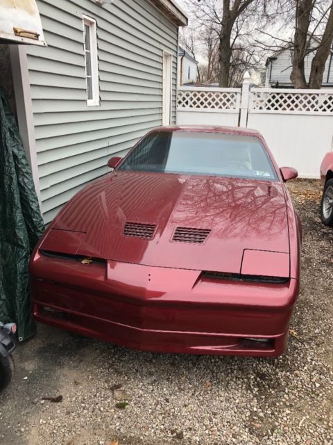 1988 Red Pontiac Trans Am Coupe