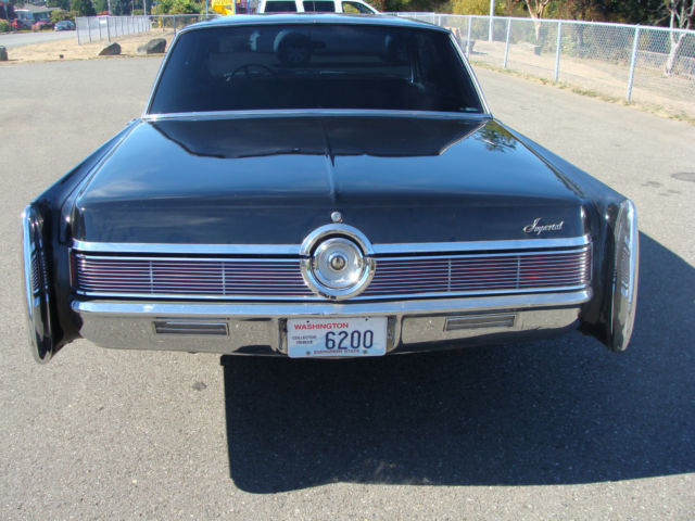 1967 Black Chrysler Imperial 4 door hard top