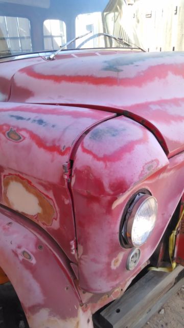 1957 worn out red Chevrolet Other Cab & Chassis