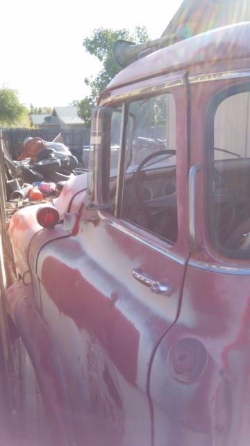 1957 worn out red Chevrolet Other Cab & Chassis