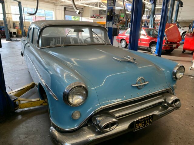 1954 Blue Oldsmobile Eighty-Eight Sedan