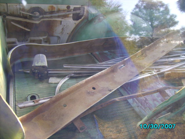 1956 white and turquoise Ford Fairlane 4 dr sta wag station wagon