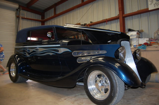 1933 Dark Blue Pearl w/Flames and Cloth Top Ford Other 2 door sedan