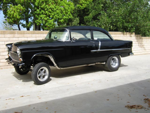 1955 Black Chevrolet Bel Air/150/210 Coupe