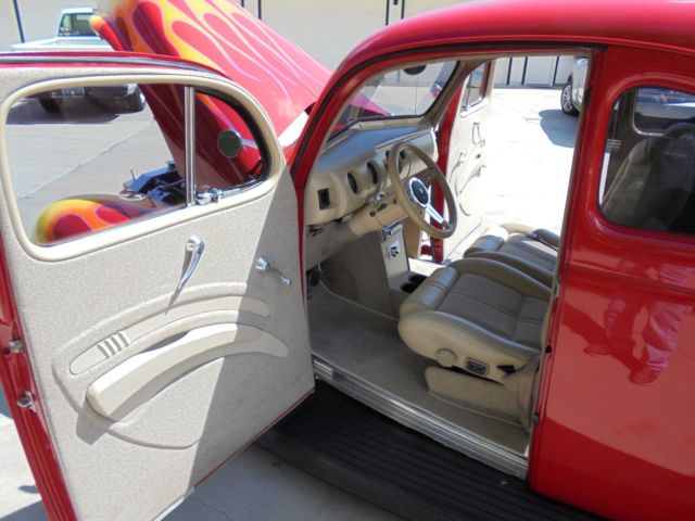 1940 Red Ford Deluxe Coupe Coupe