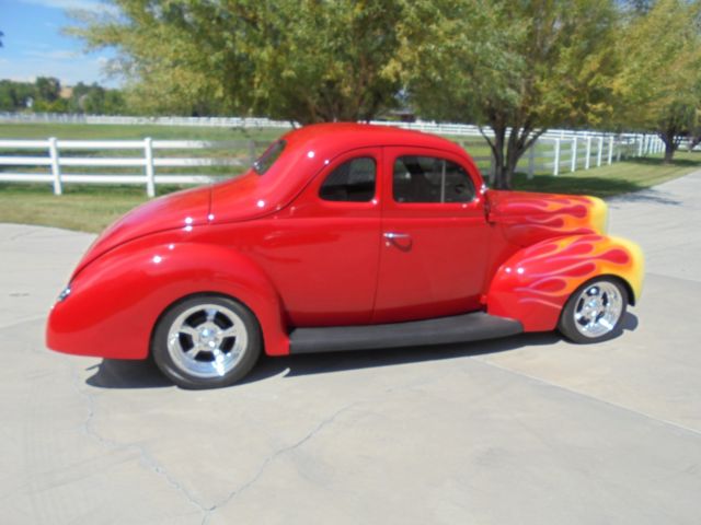 1940 Red Ford Deluxe Coupe Coupe