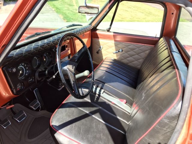 1970 Orange Chevrolet C-10 Crew Cab Pickup