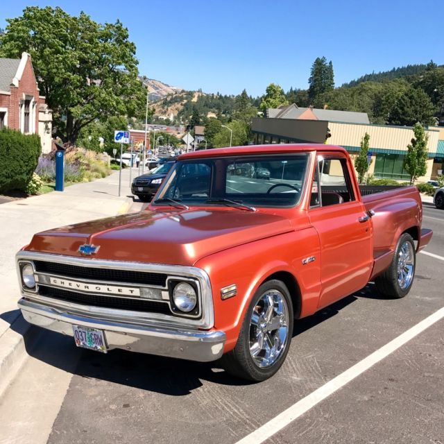 1970 Orange Chevrolet C-10 Crew Cab Pickup