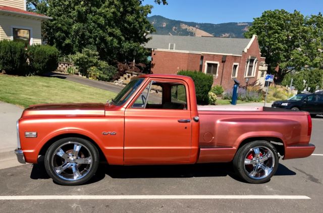 1970 Orange Chevrolet C-10 Crew Cab Pickup
