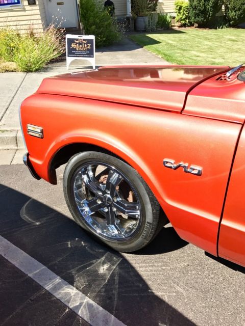 1970 Orange Chevrolet C-10 Crew Cab Pickup