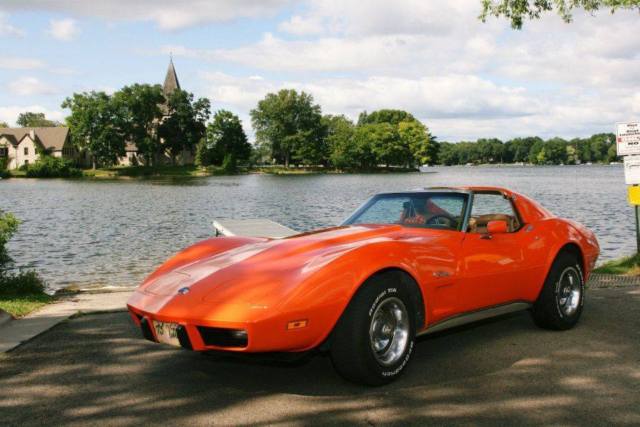 1975 Orange Flame Chevrolet Corvette Coupe