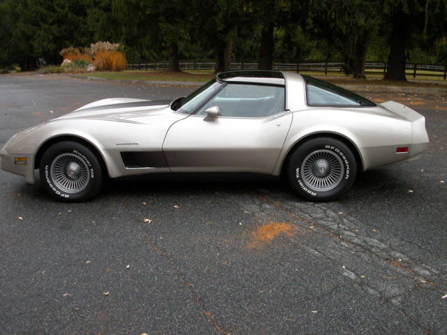 1982 SILVER BEIGE Chevrolet Corvette Coupe