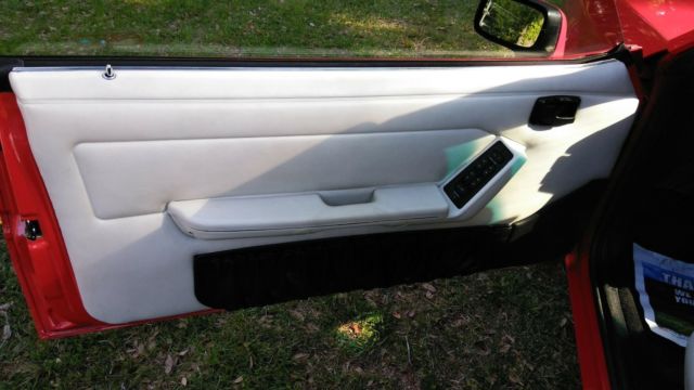 1992 Red Ford Mustang Convertible