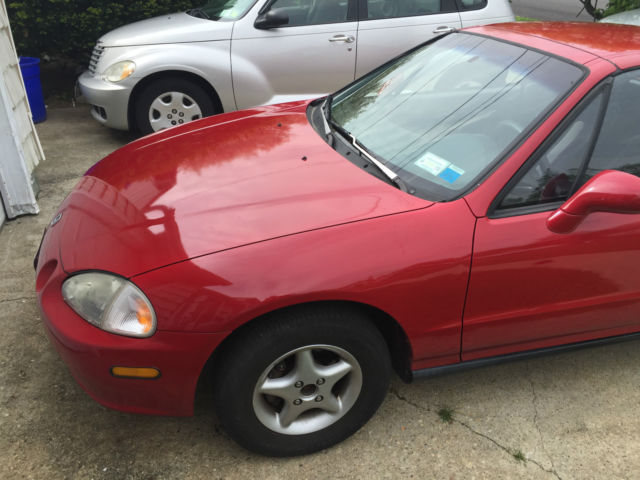 1993 Red Honda Del Sol Coupe