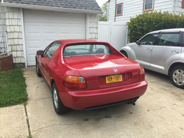 1993 Red Honda Del Sol Coupe