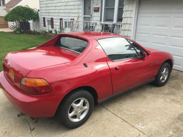1993 Red Honda Del Sol Coupe