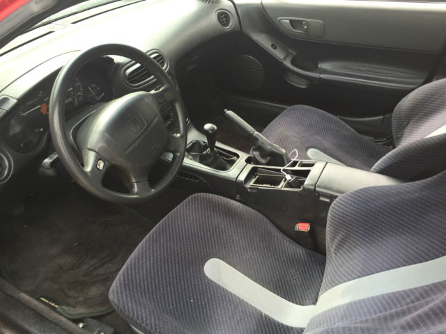 1993 Red Honda Del Sol Coupe