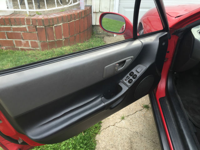 1993 Red Honda Del Sol Coupe