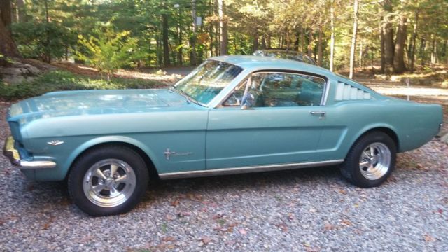 1965 Teal Ford Mustang Fastback