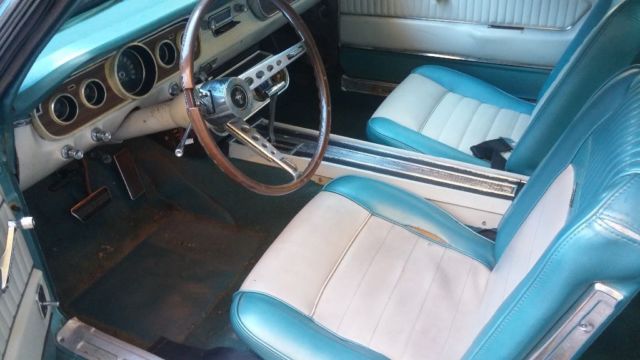 1965 Teal Ford Mustang Fastback