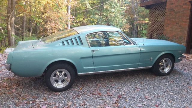 1965 Teal Ford Mustang Fastback