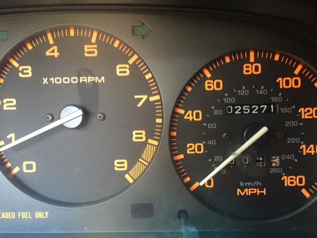 1990 White Mazda RX-7 Convertible