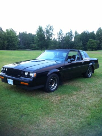 1987 Black Buick Grand National 2 dr "-T"- top model