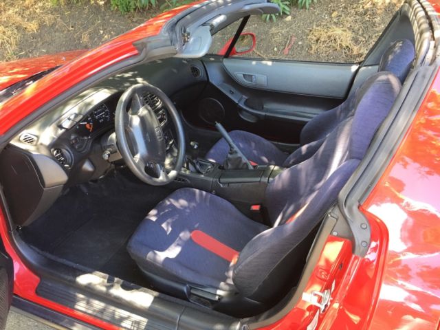 1993 Red Honda Del Sol Coupe