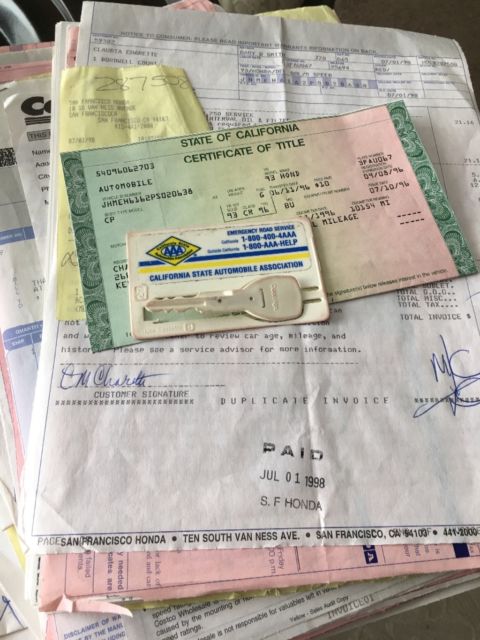 1993 Red Honda Del Sol Coupe