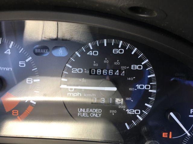 1993 Red Honda Del Sol Coupe