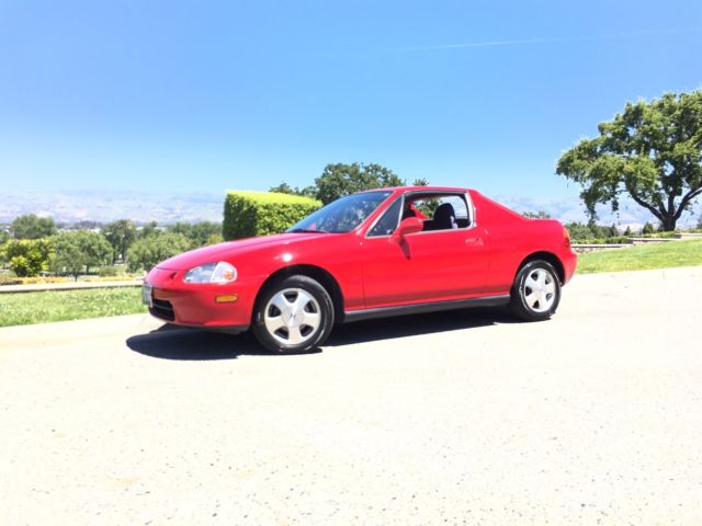1993 Red Honda Del Sol Coupe