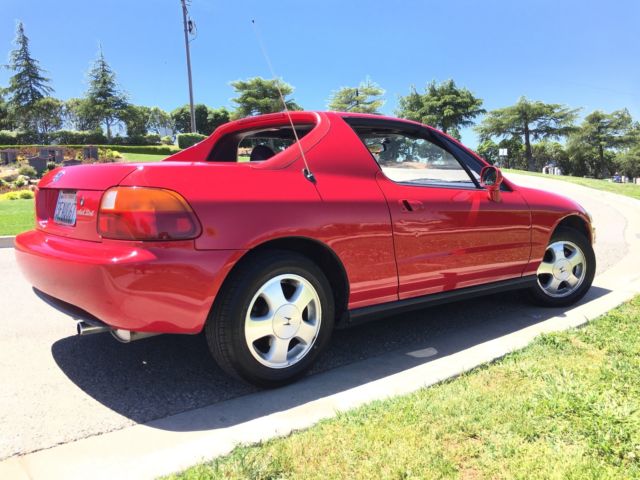 1993 Red Honda Del Sol Coupe