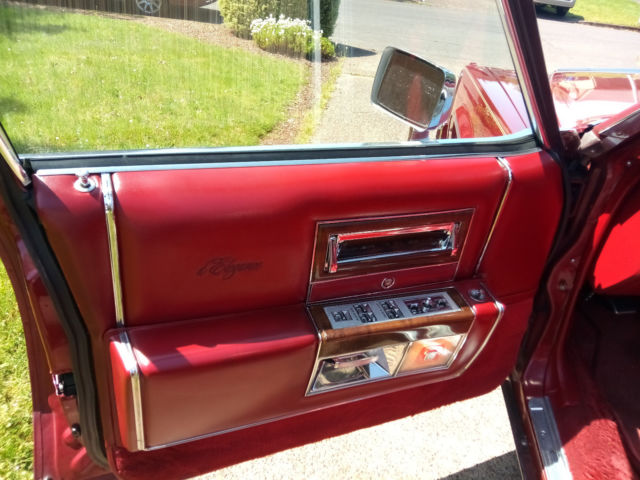 1987 Red Cadillac Brougham Sedan