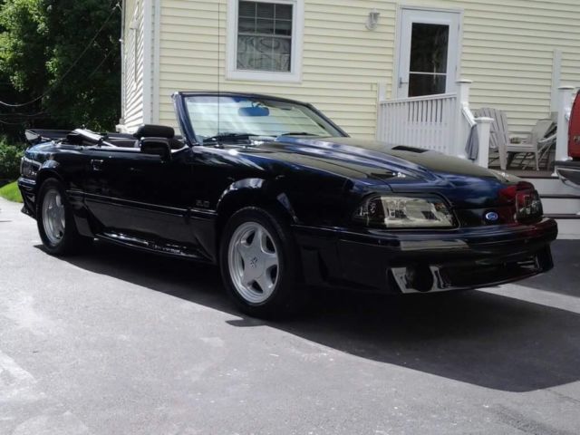 1989 Black Ford Mustang Convertible