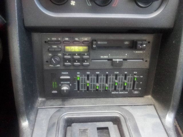 1989 Black Ford Mustang Convertible