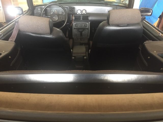 1989 Black Ford Mustang Convertible