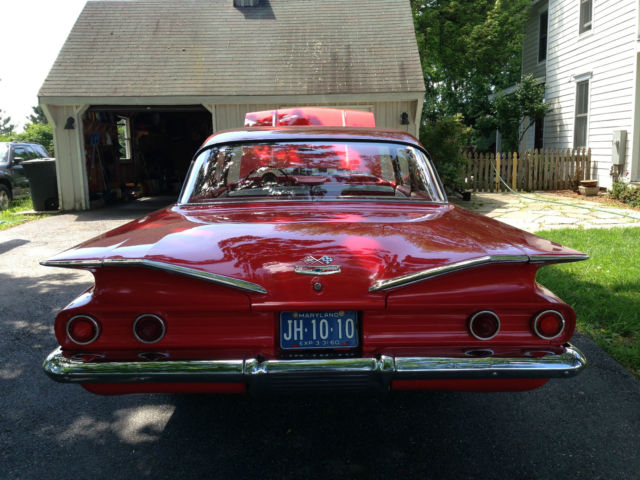 1960 Red Chevrolet Bel Air/150/210 2 Door Post