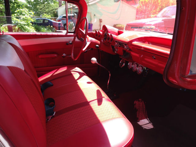 1960 Red Chevrolet Bel Air/150/210 2 Door Post
