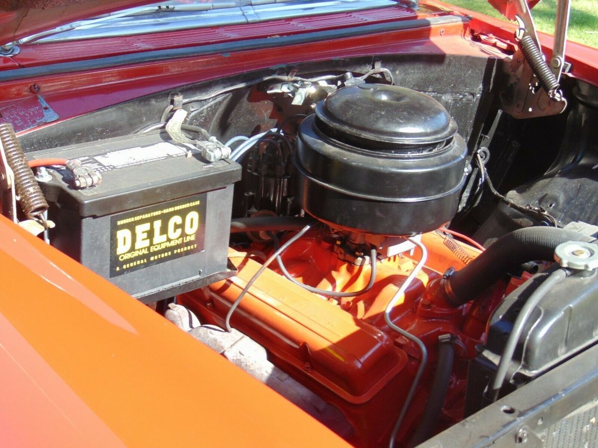 1955 Red Chevrolet Bel Air/150/210 Wagon