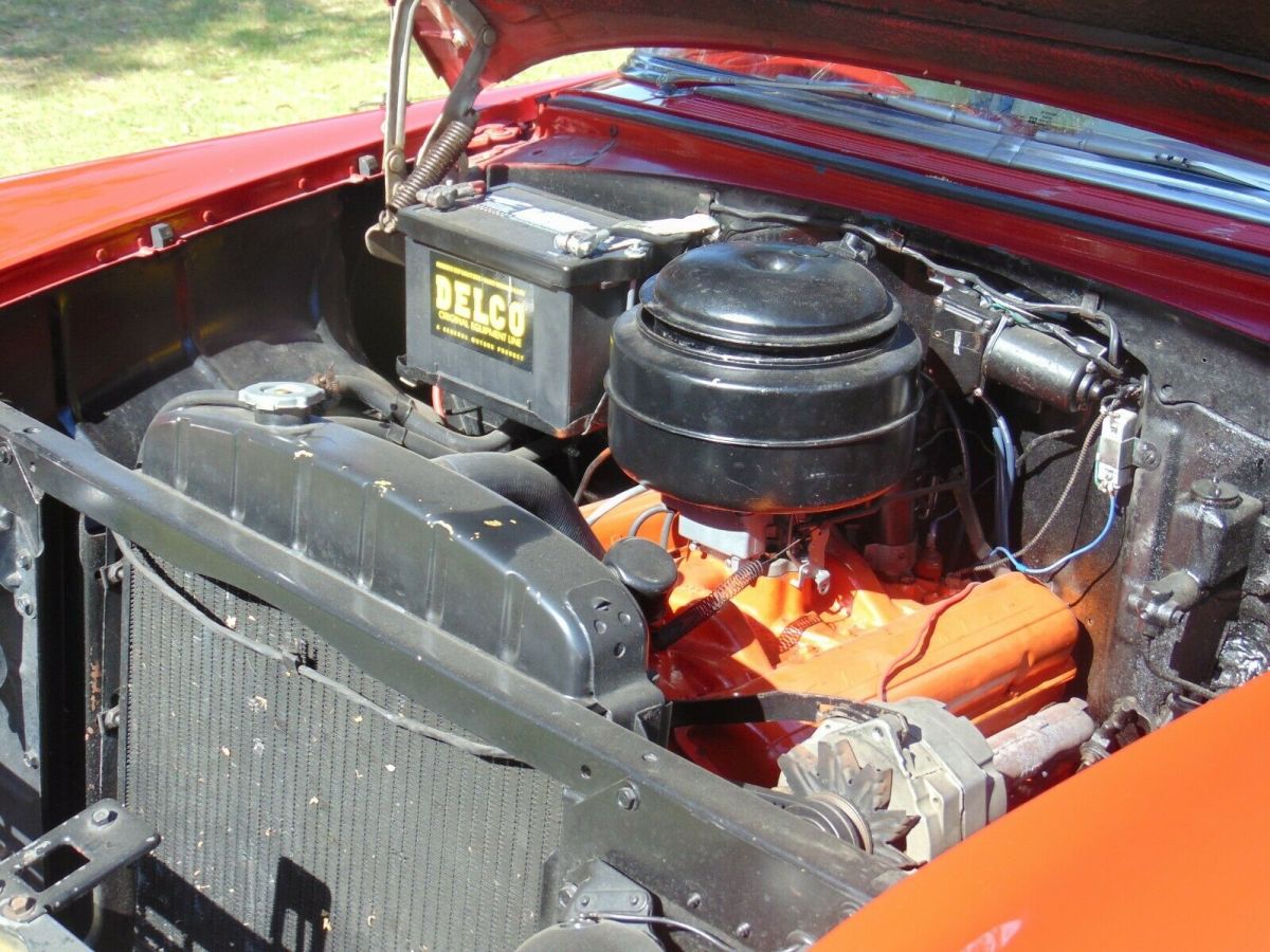 1955 Red Chevrolet Bel Air/150/210 Wagon