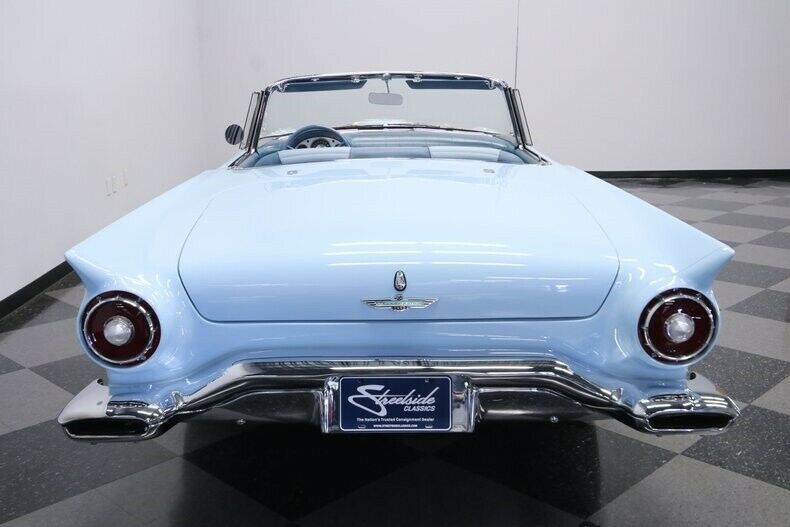 1957 Blue Ford Thunderbird Convertible