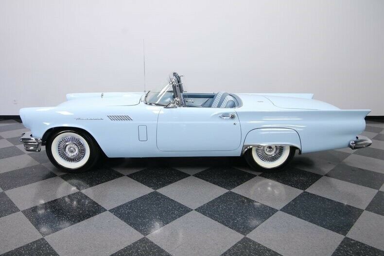 1957 Blue Ford Thunderbird Convertible